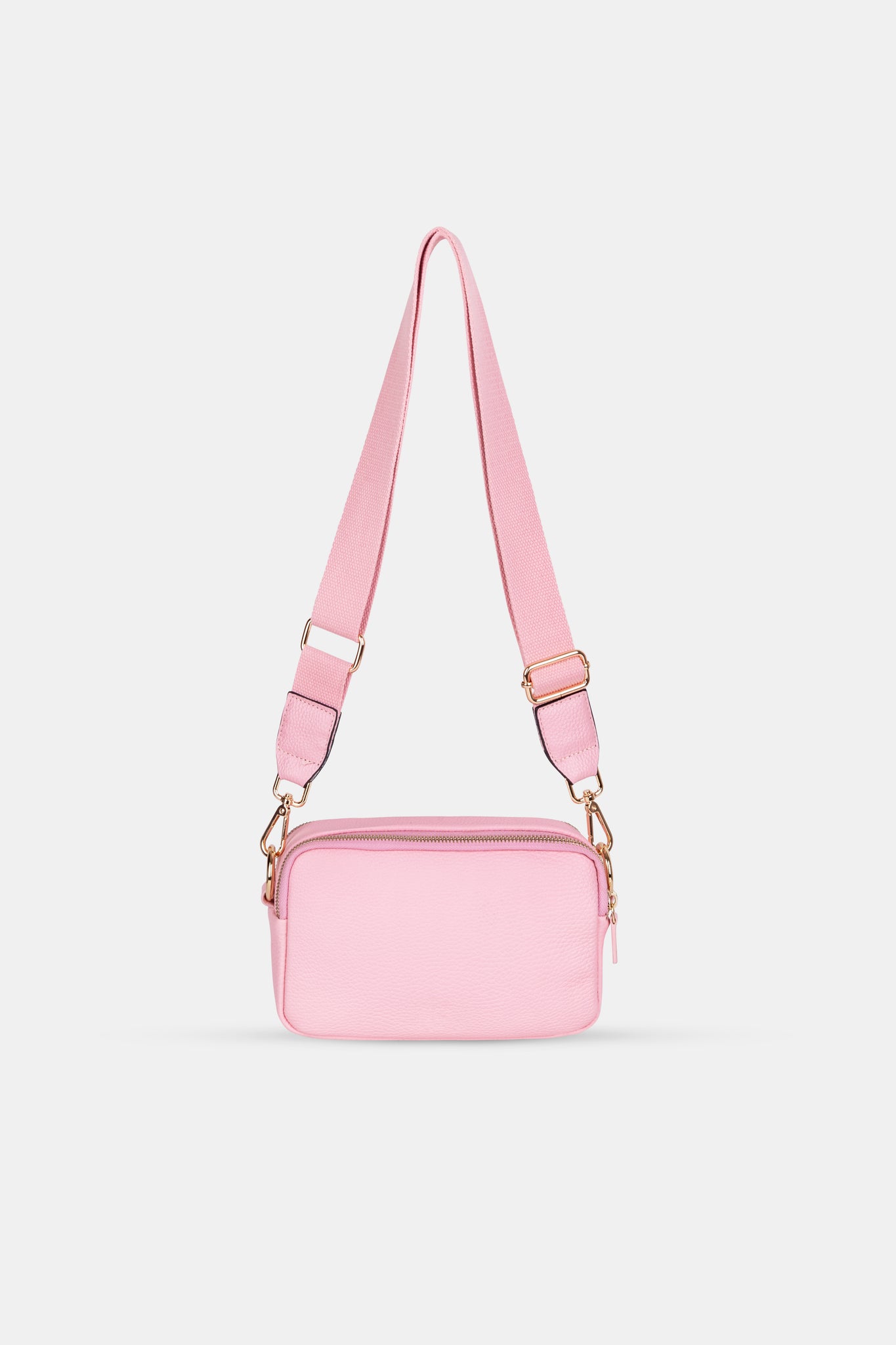 Camera Leather Bag - Pink