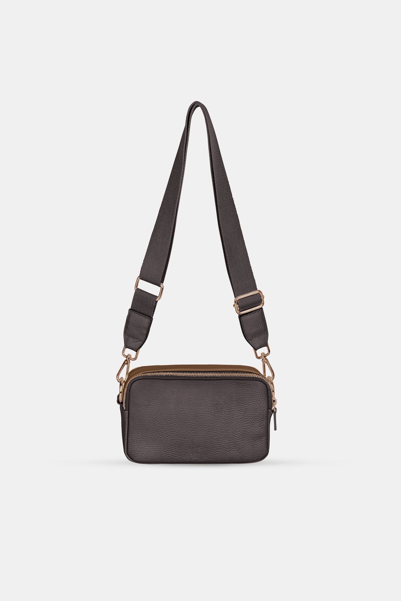 Camera Leather Bag - Brown Cappuccino