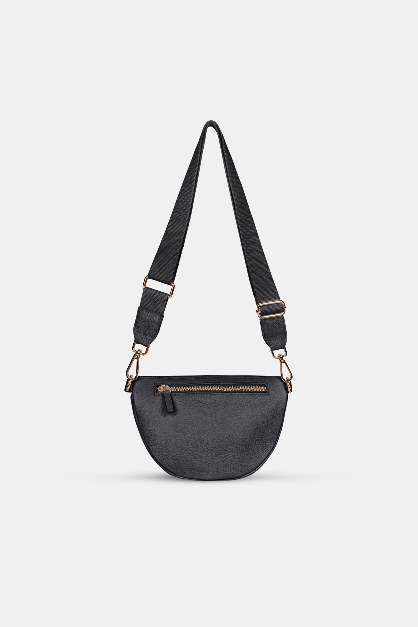Sling Leather Bag - Black