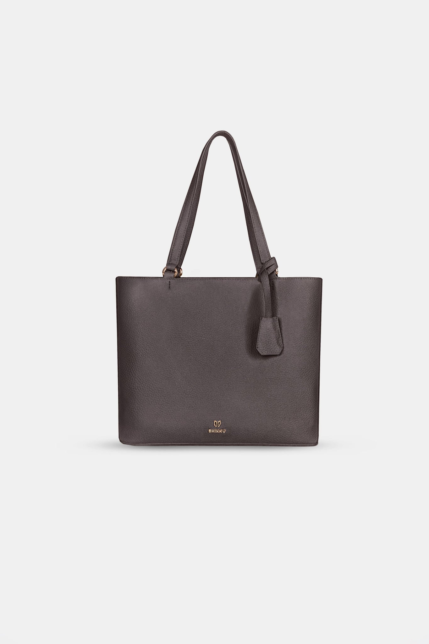 Large Tote Leather Bag - Brown Cappuccino