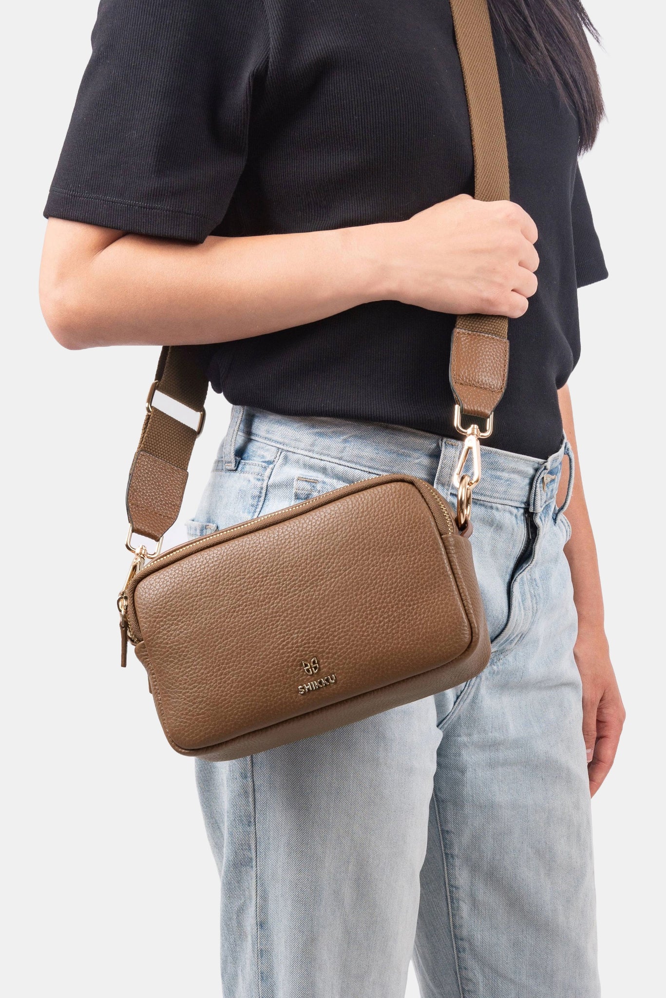 Camera Leather Bag - Tabac Brown